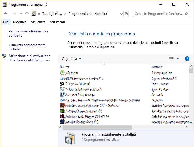 Programmi e funzionalità