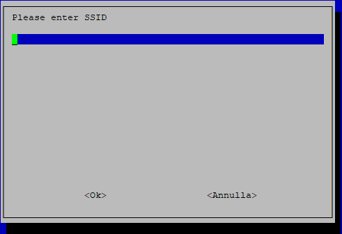 raspi-config enter wi.fi SSID name