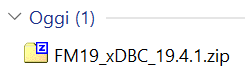 Installer di Filemaker xDBC driver rinominato in .zip