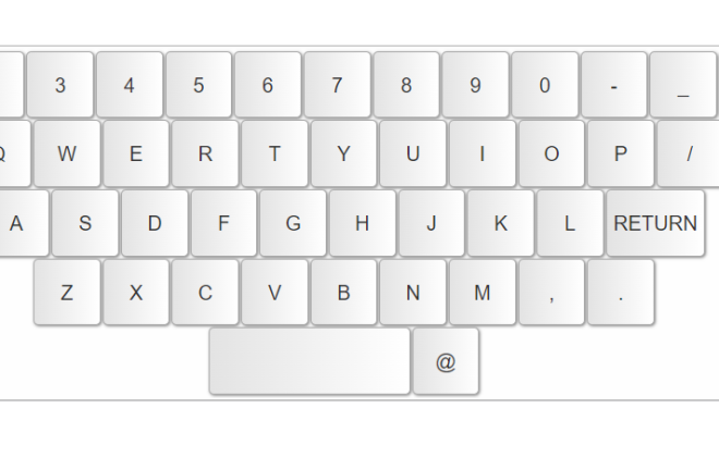 Virtual keyboard for HTML pages