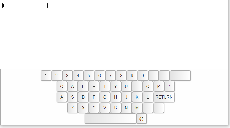 virtual JavaScript keyboard