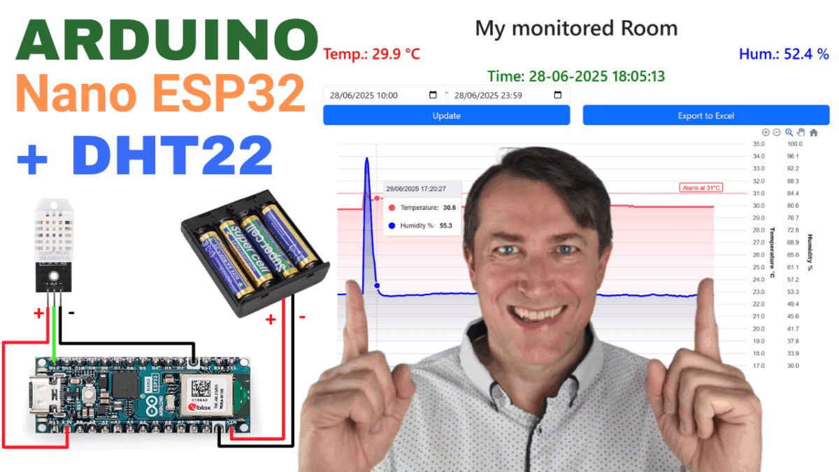 ARDUINO Nano ESP32 + DHT22