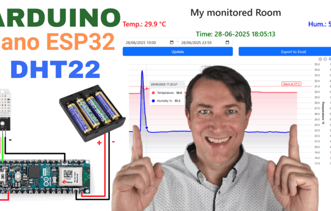 ARDUINO Nano ESP32 + DHT22